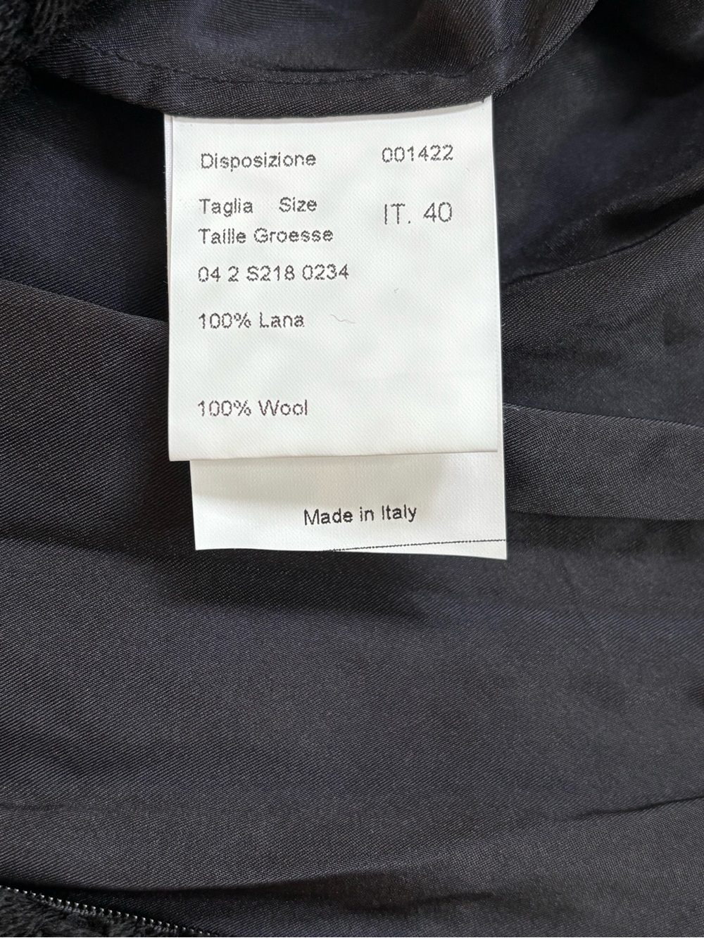 Piazza Sempione Made In Italy 100% Wool Basketweave Textured A-Line Skirt IT 40 - Picture 6 of 10